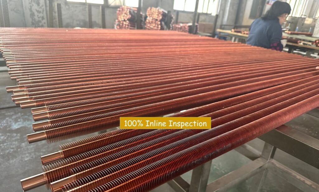 finned copper tubing