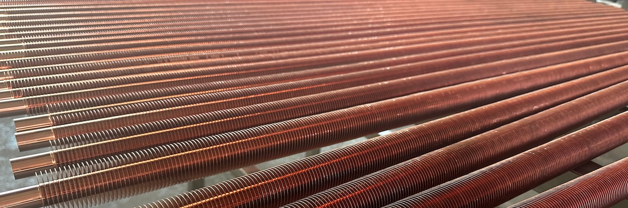 extruded copper finned tubes