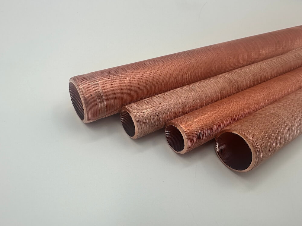 Extruded finned tubes with low fins