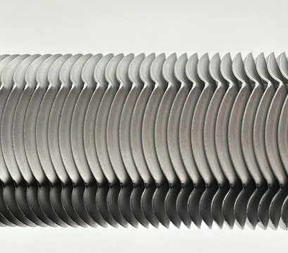 high finned tube with bent fins